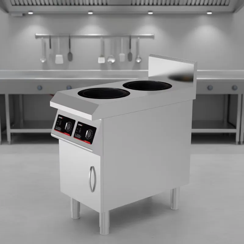 Range Commercial Kitchen - 5000W Commercial Dual Burner Induction Cooktop