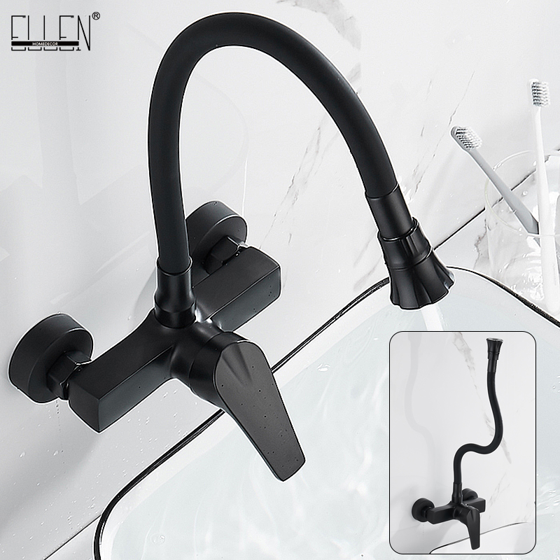 Commercial Kitchen Mixer Tap - ELLEN Wall Mount Kitchen Sink Faucet
