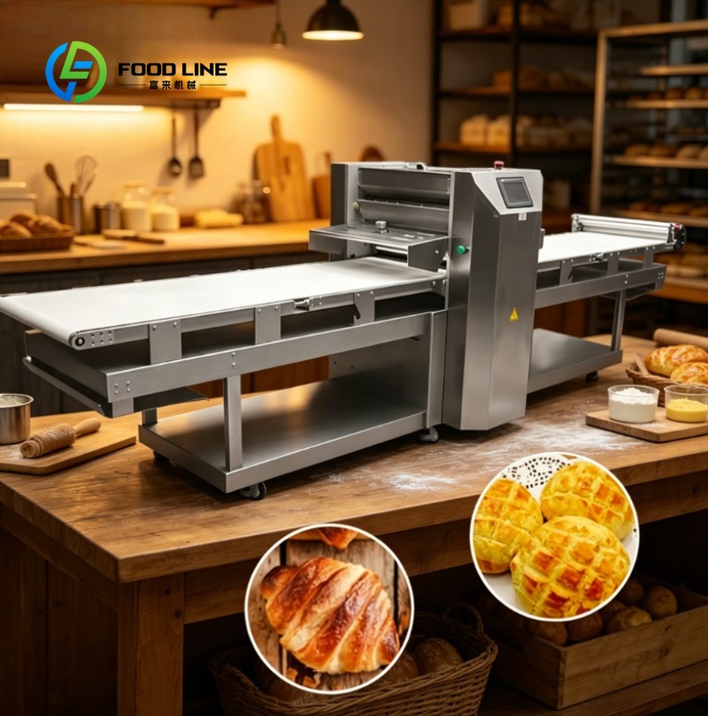 Rotary Bakery Oven - Industrial Dough Sheeter Machine Stainless Steel