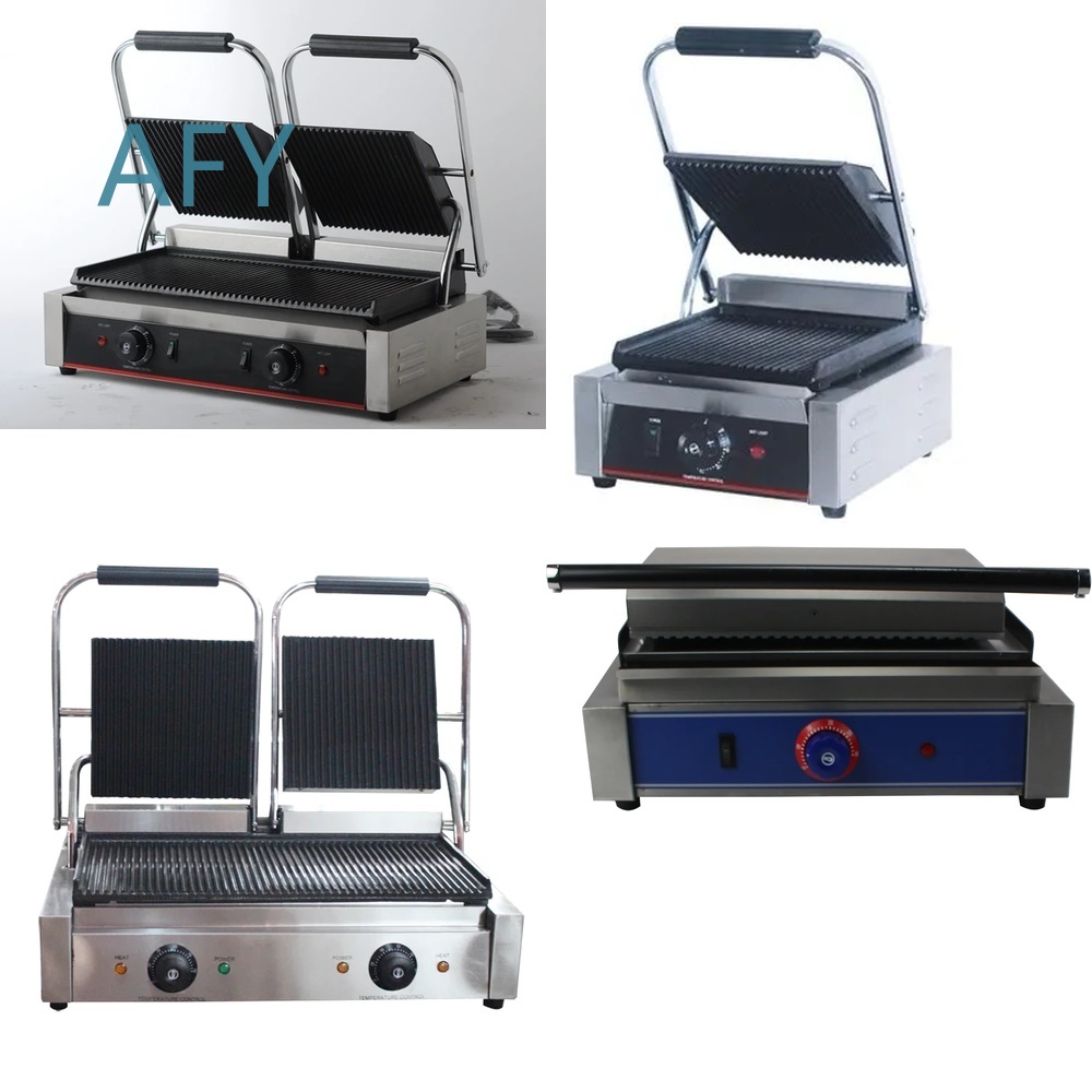 Commercial Kitchen Parts & Service - Commercial Electric Panini Press Grill Machine