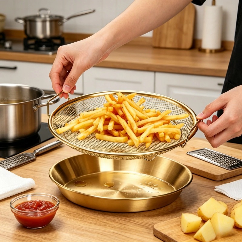 Gold Heavy Duty Deep Fryer Rac - Commercial Kitchen Appliances 评论和价格