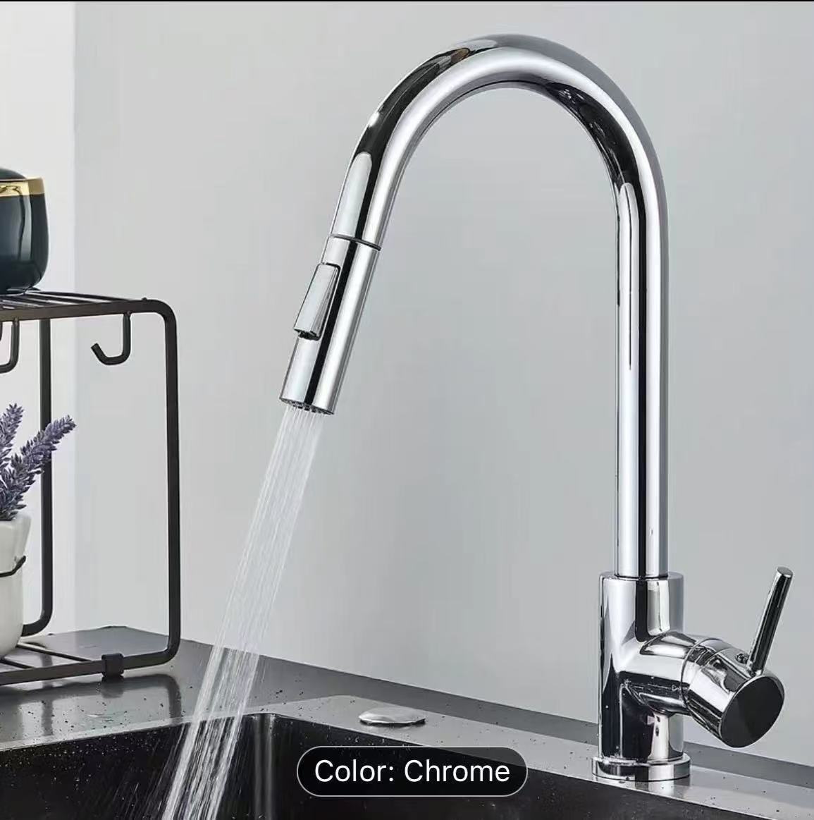Black Silver Kitchen Faucet, D - Commercial Kitchen Mixer Tap 评论和价格