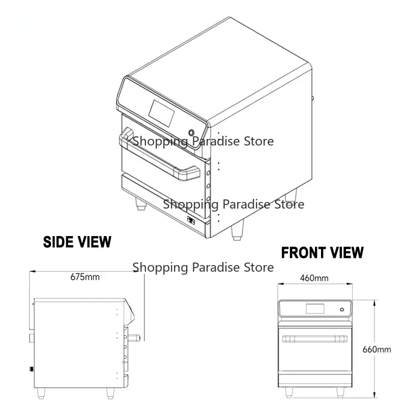Commercial Turbo Chef Style Hi - Commercial Kitchen Microwave 评论和价格