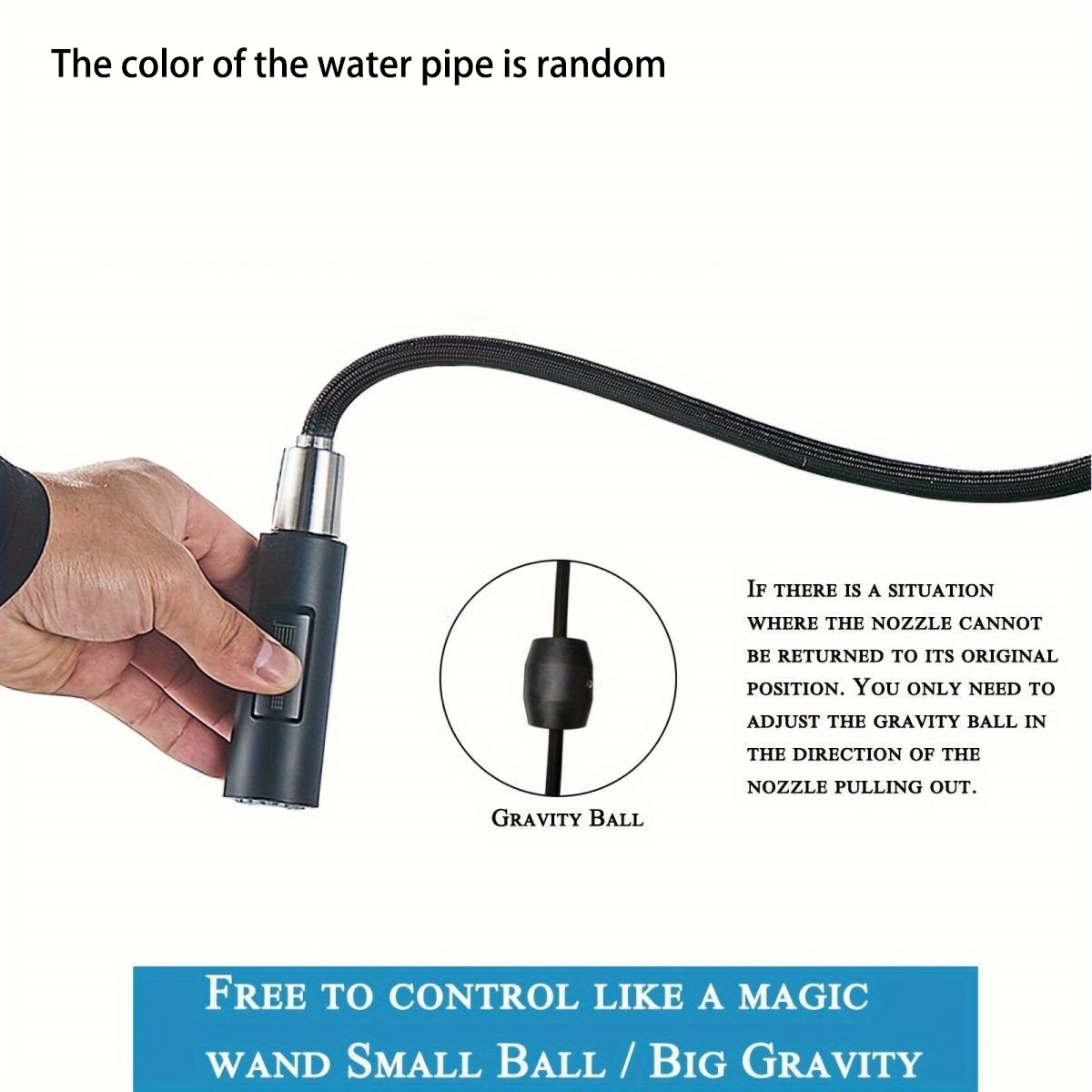 Black Kitchen Faucet Two Funct - Commercial Kitchen Mixer Tap 评论和价格