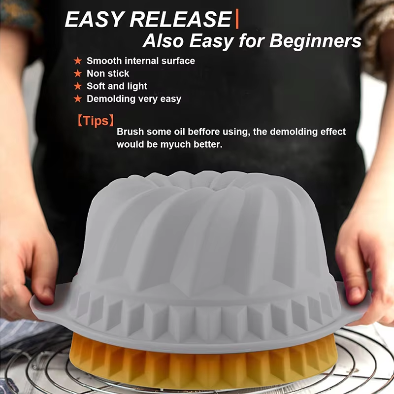Silicone Fluted Cake Pans Non- - Rotary Bakery Oven 评论和价格